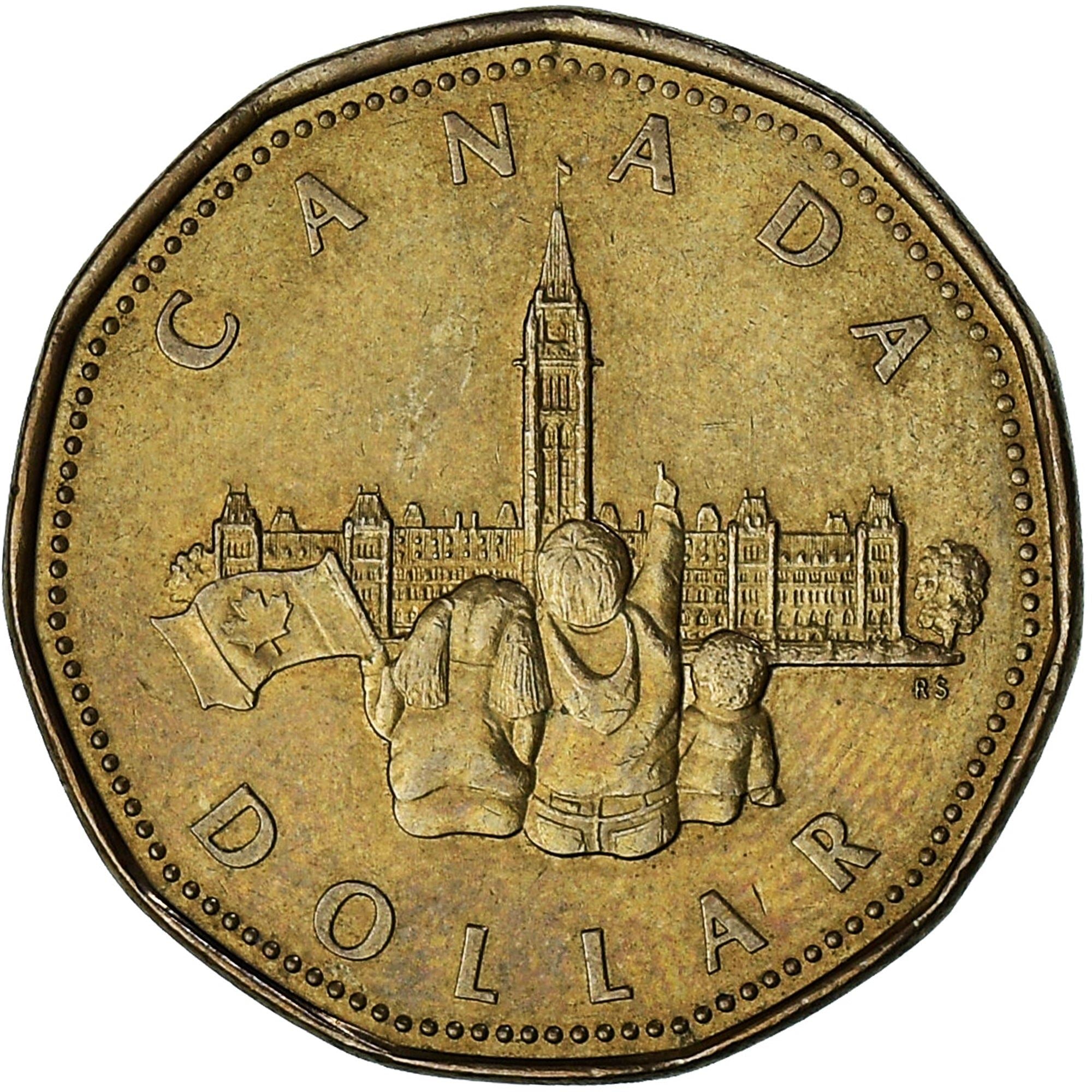 Canada | 1 Dollar Coin | Parliament | Bronze plated nickel | KM:218 | 1992