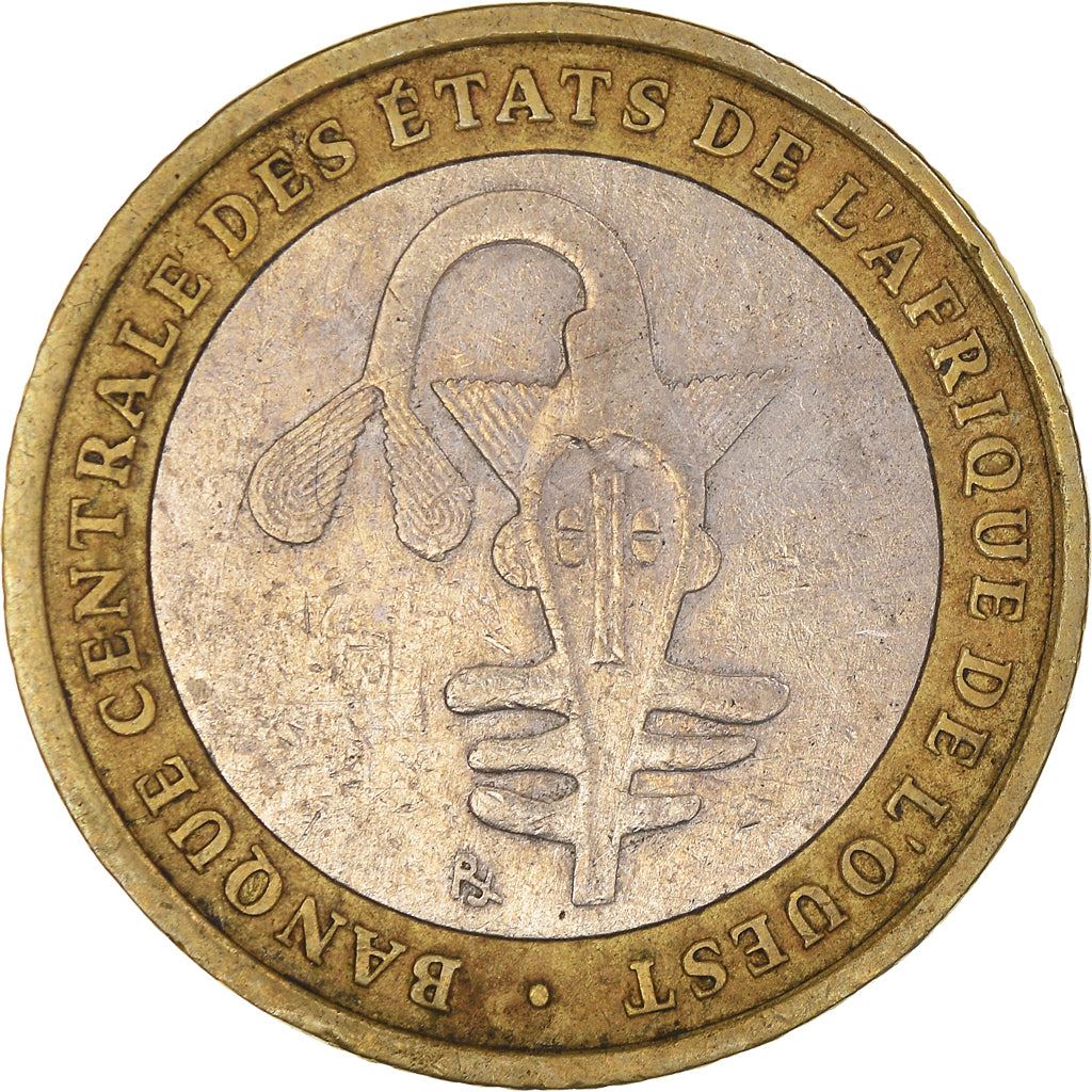 Western African States | 500 Francs Cfa Coin | Emblem of Central Bank | Nuts | Plants | Beans | Km:15 | 2003 - 2010
