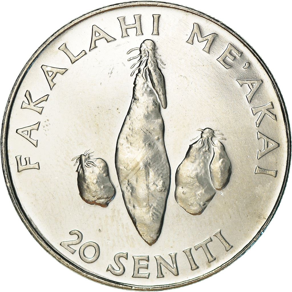 Tonga | Moneta da 20 Seniti | Re Tupou IV | Yam | FAO | KM:70a | 2002 - 2005
