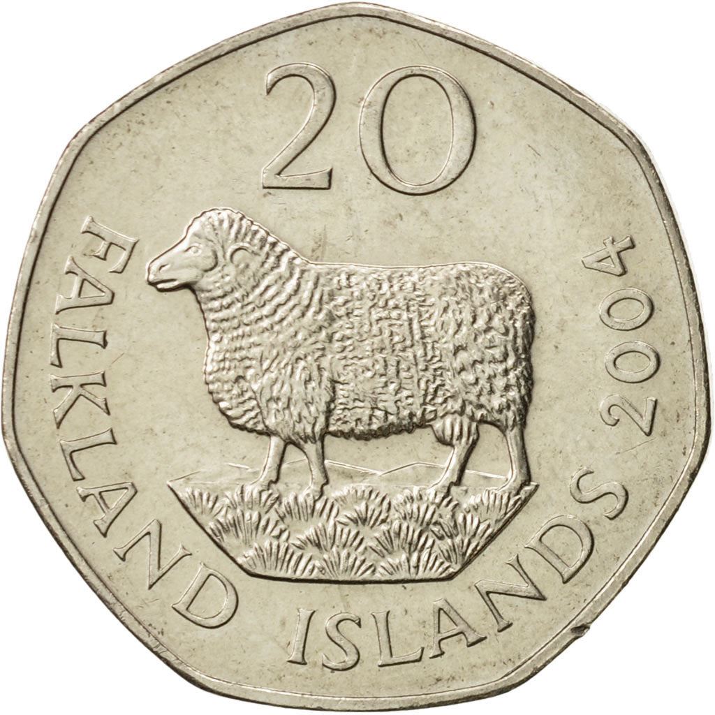 Falkland Islands | 20 Pence Coin | Sheep | KM:134 | 2004