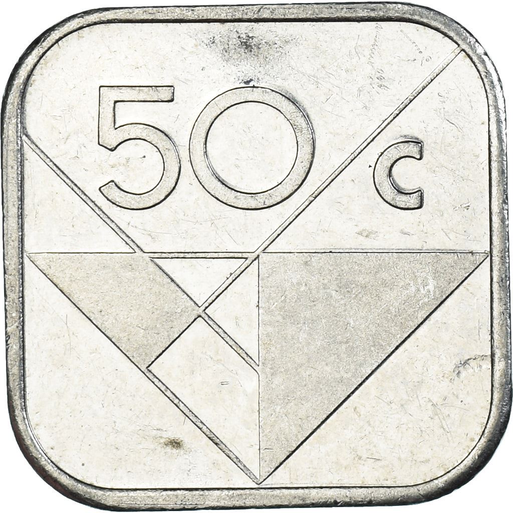 Aruba 50 centų moneta | Karalienė Beatrix | Willem Alexander | KM4 | 1986 - 2019