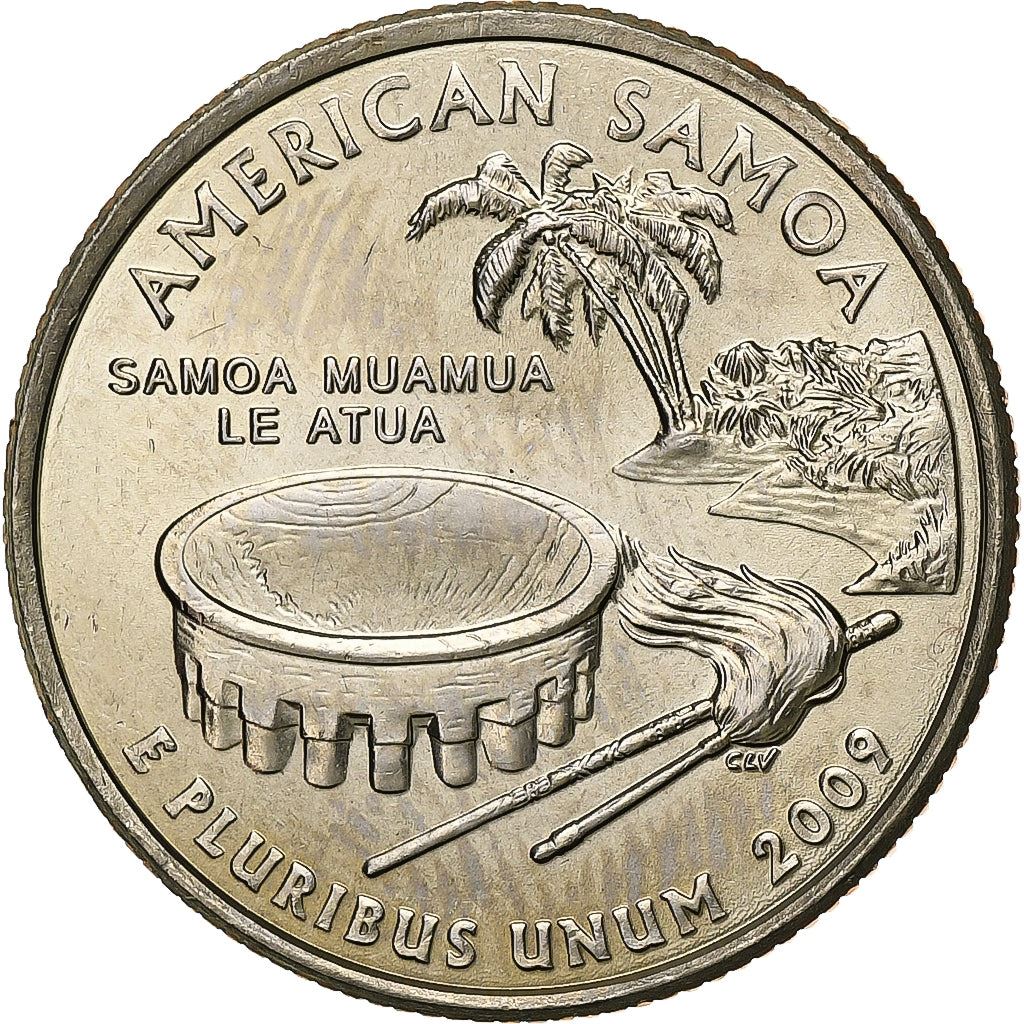 United States | 1/4 Dollar Coin | American Samoa | Km:448 | 2009