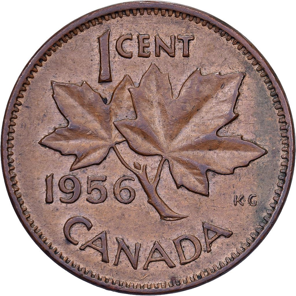 Canada | 1 Cent Coin | Bronze | 1st portrait | KM:49 | 1953-1964