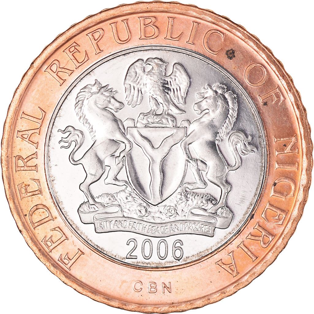 Nigeria Coin | 2 Naira | National Assembly Building | Abuja | KM19 | 2006