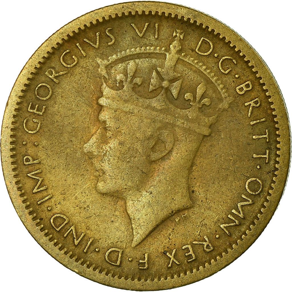 British West Africa | 6 Pence Coin | Wreath | George VI | Km:22 | 1938 - 1947