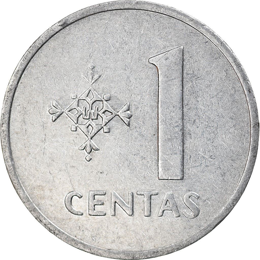 Lithuania | 1 Centas Coin | Aluminum | Horse or equine | KM:85 | 1991