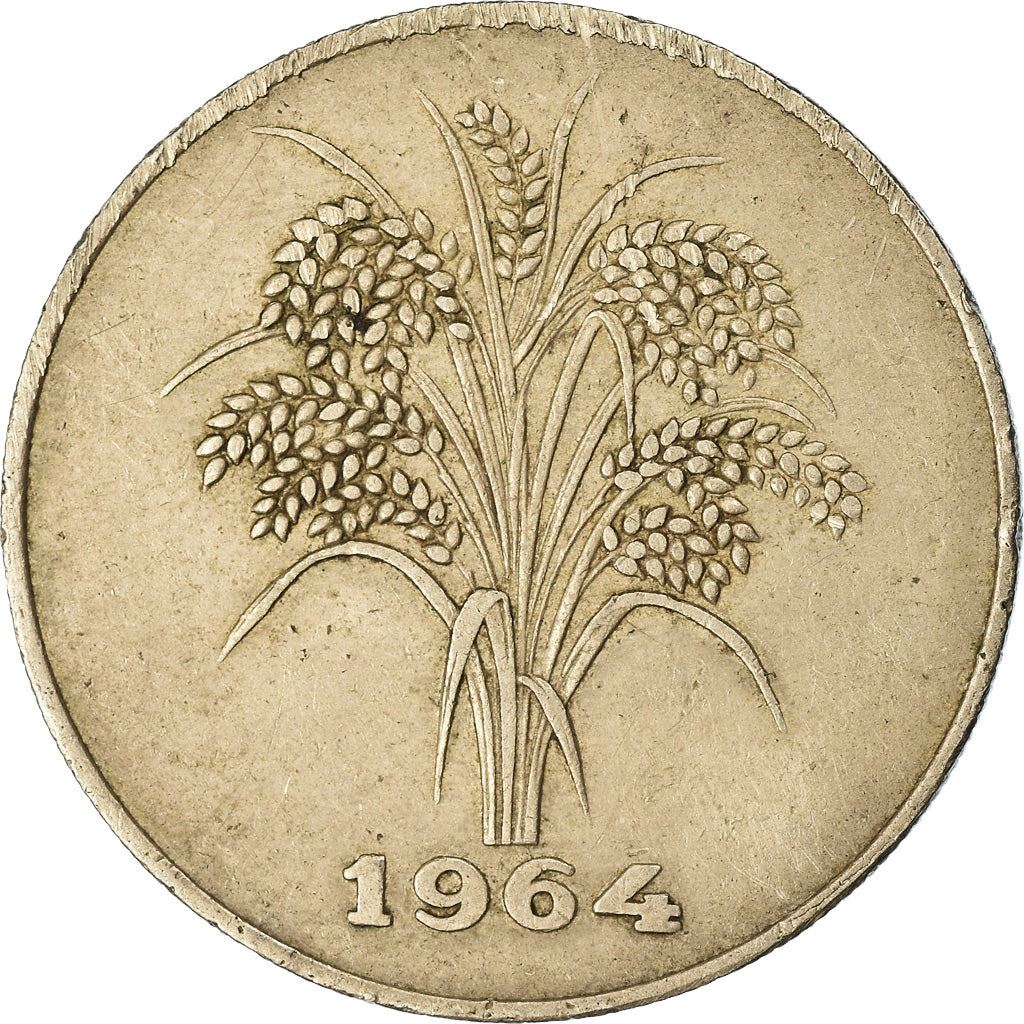 Wietnam › Południowy Wietnam | Moneta 10 Dongów | Kłosy ryżu | Km:8 | 1964 - 1967