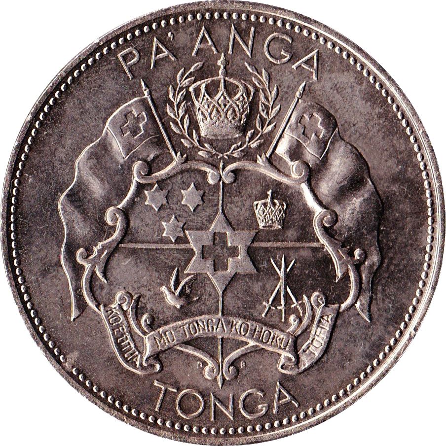 Tonga | Moneta da 1 Pa'Anga | Re Tupou IV | Stella | KM:33 | 1968 - 1974