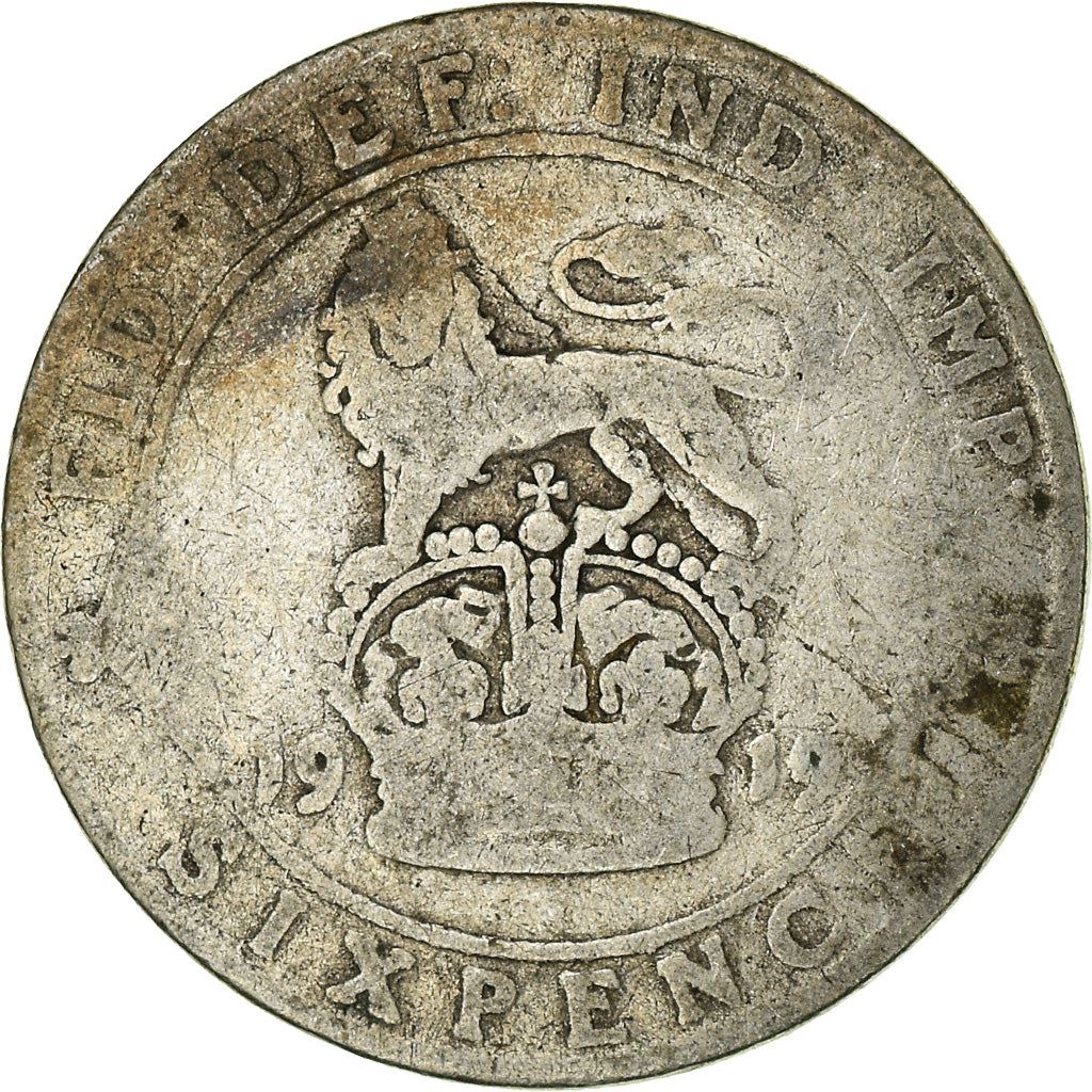 United Kingdom | 6 Pence Coin | George V | Km:815 | 1911 - 1920