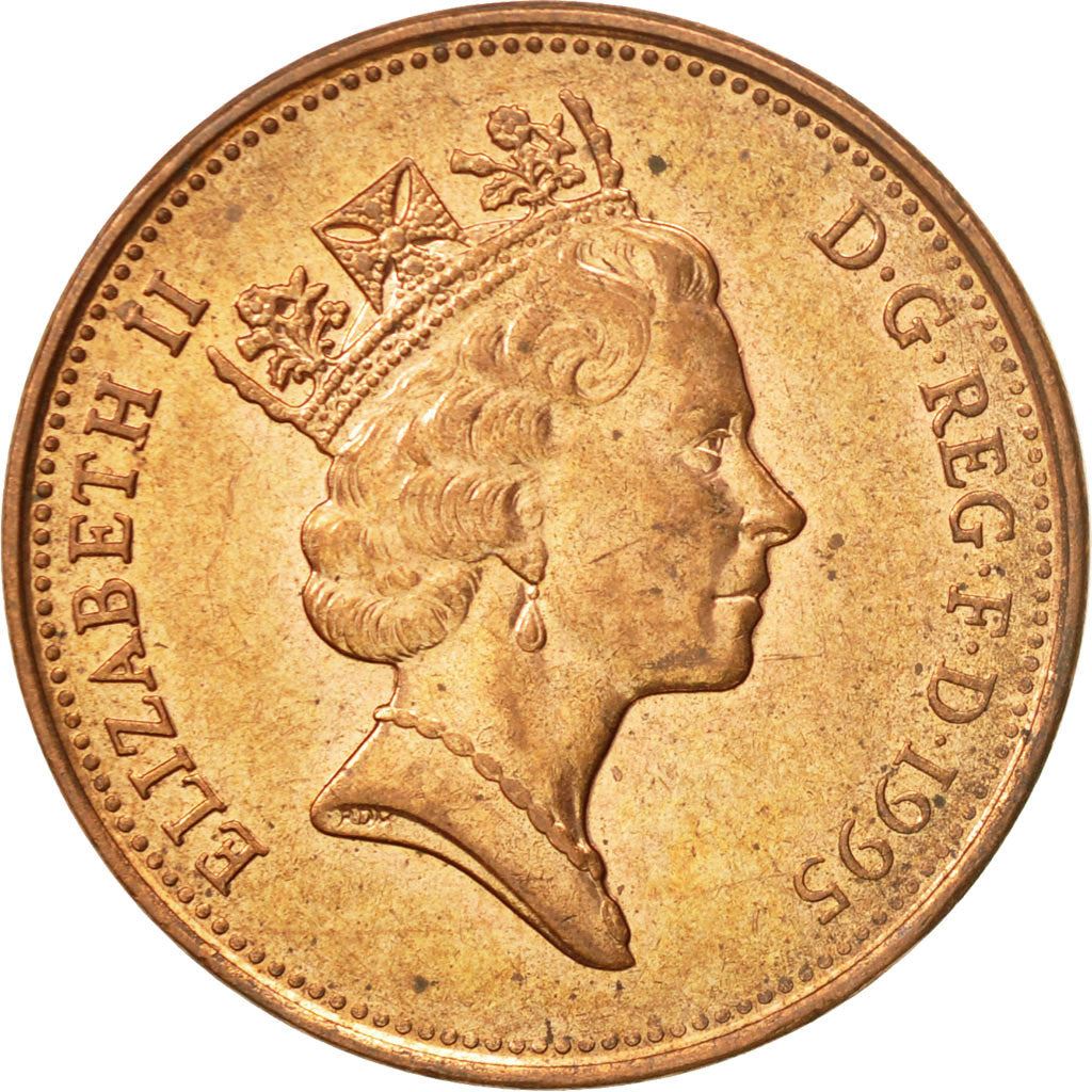 United Kingdom | 2 Pence Coin | Elizabeth II | Km:936A | 1992 - 1997