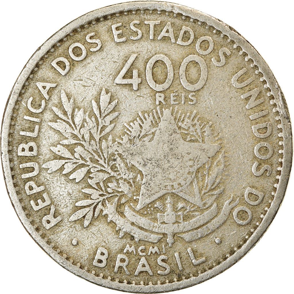 Brasil | Moeda de 400 Réis | Liberdade | Km:505 | 1901