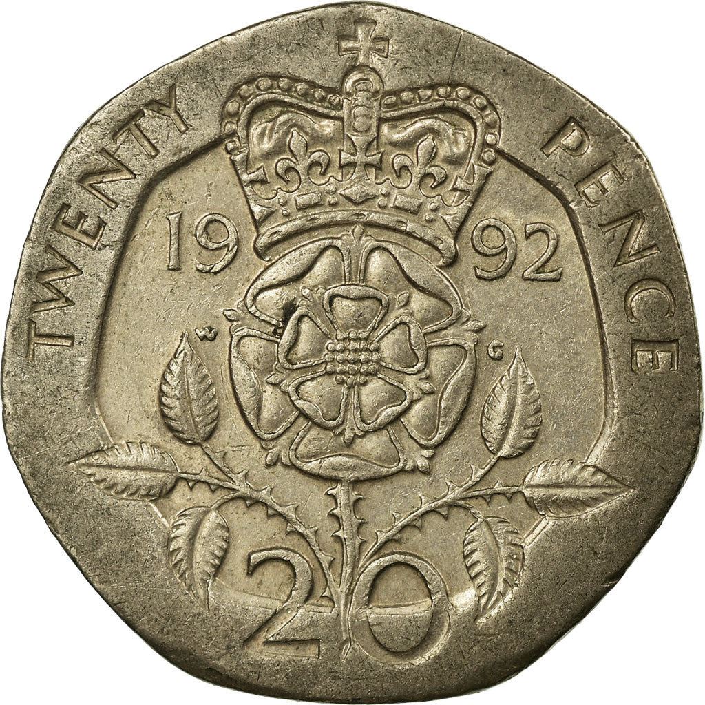 United Kingdom | 20 Pence Coin | Elizabeth II | Km:939 | 1985 - 1997