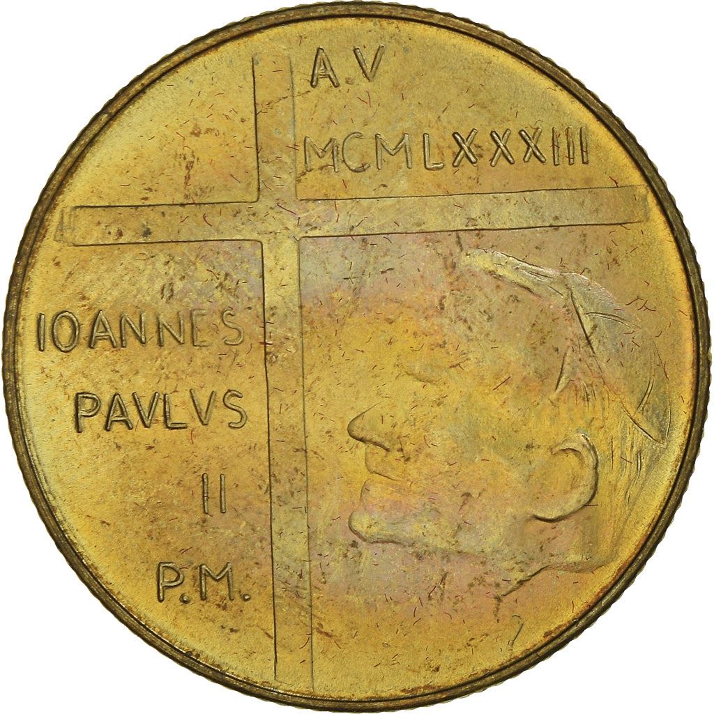 Vatican City | 200 Lire Coin | John Paul II | Km:174 | 1983