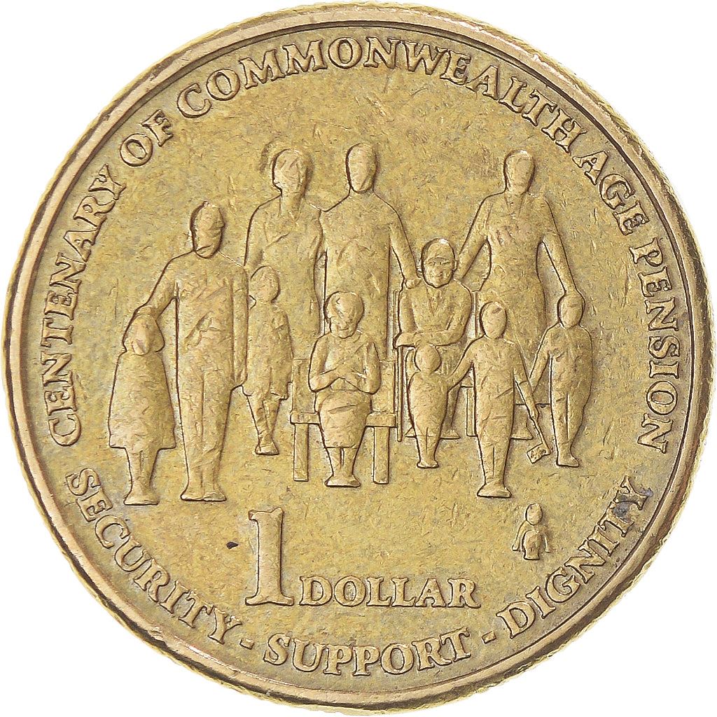 Australia | 1 Dollar Coin | Centenary of Age Pensions | KM:1498 | 2009
