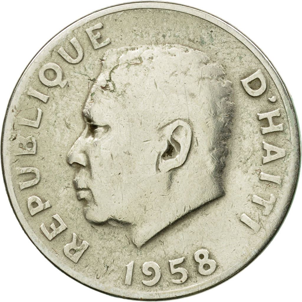Haiti | 10 Centimes Coin | Francois Duvalier | Cannon | Km:63 | 1958 - 1970