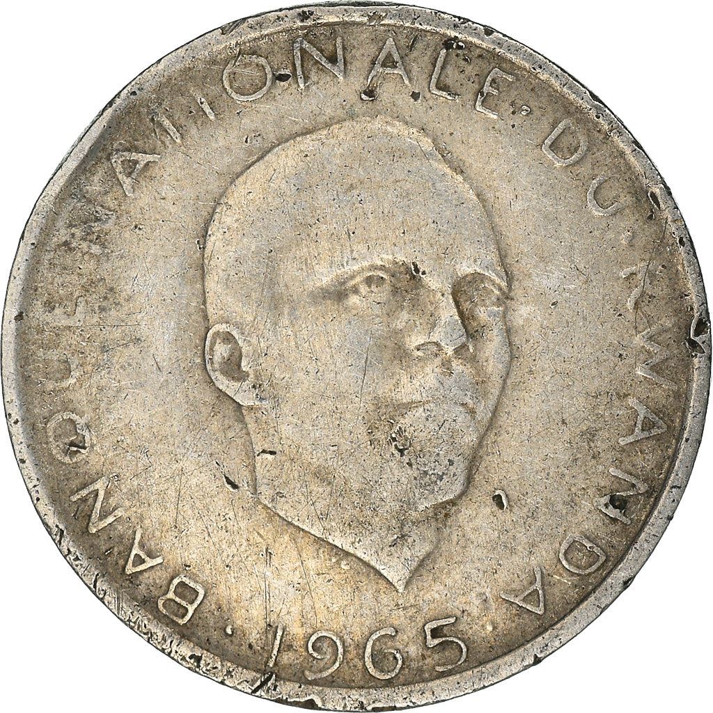 Rwanda | 1 Franc Coin | Grégoire Kayibanda | Km:5 | 1964 - 1965
