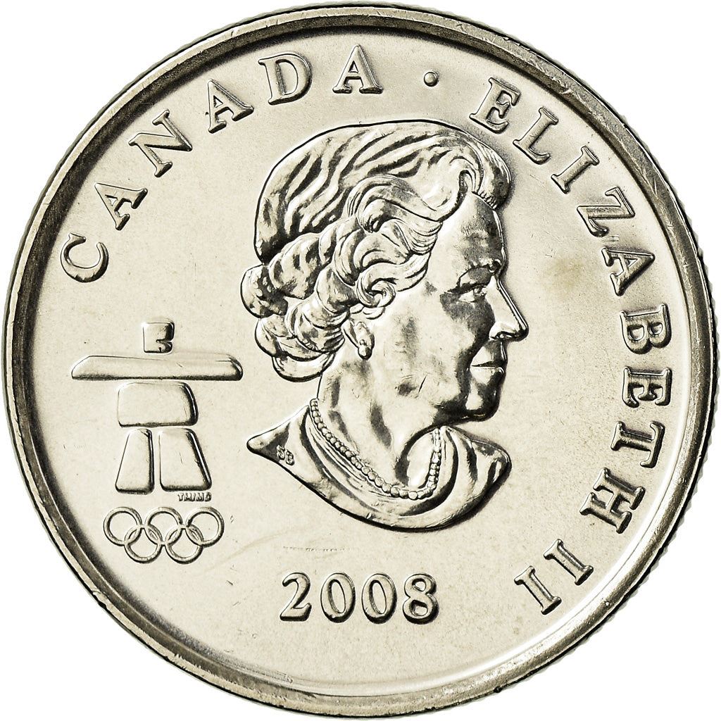 Canada | 25 Cents Coin | Nickel plated steel | Figure skating | KM:766 | 2008