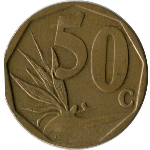 South Africa 50 Cents Coin | English Legend - South Africa | KM503 | 2011