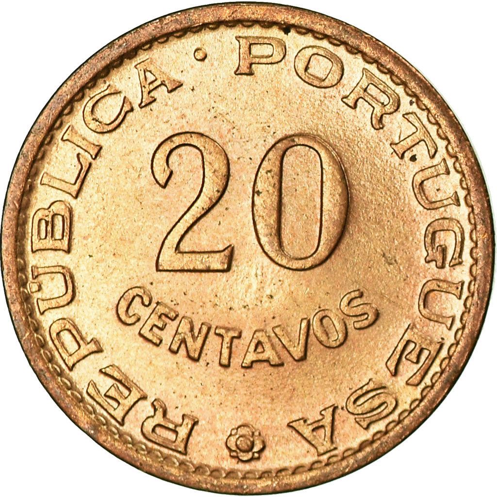 Mozambique 20 Centavos Coin | Military Order Of Christ | KM85 | 1961
