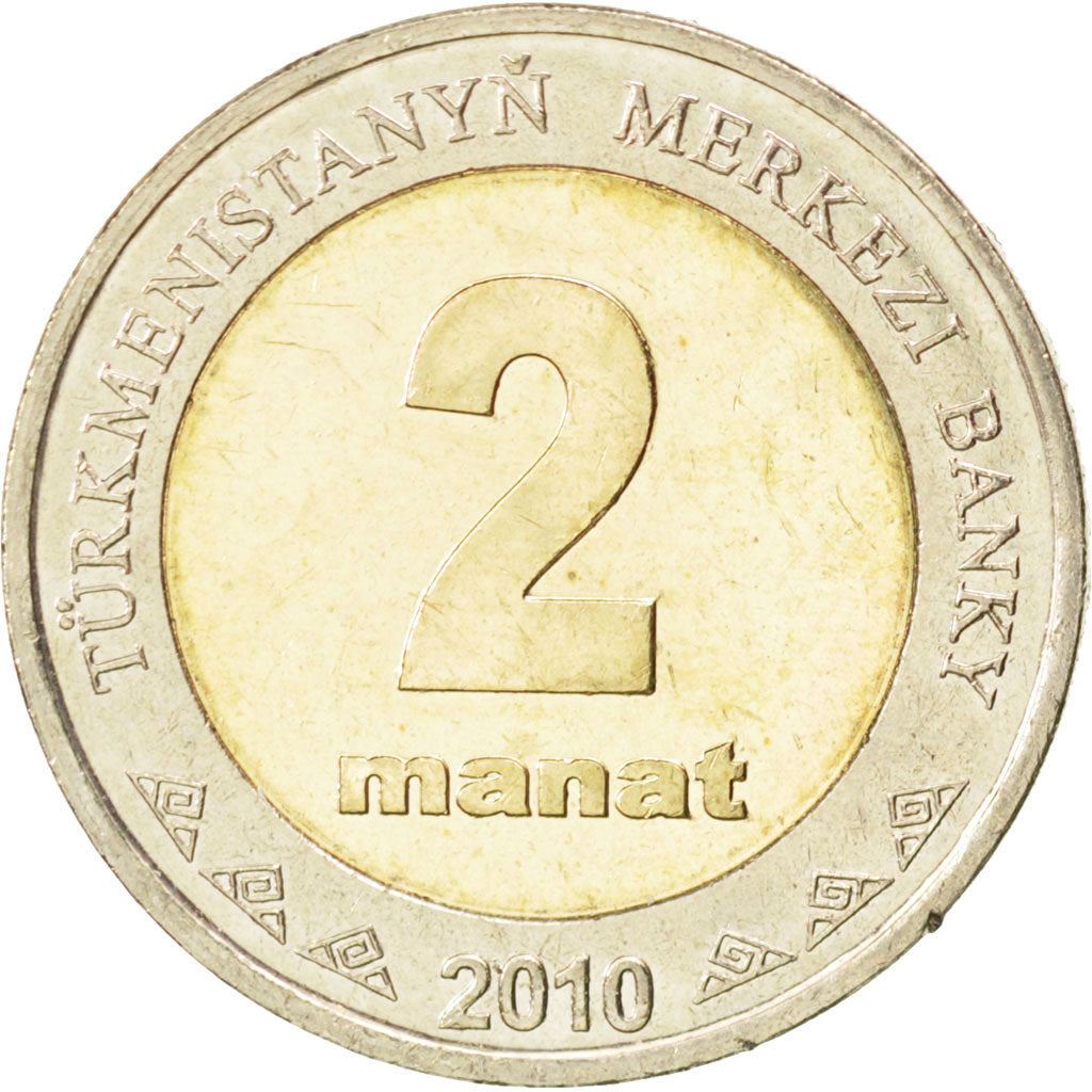 Turkmenistan 2 Manat Coin | Independence Monument | KM104 | 2010