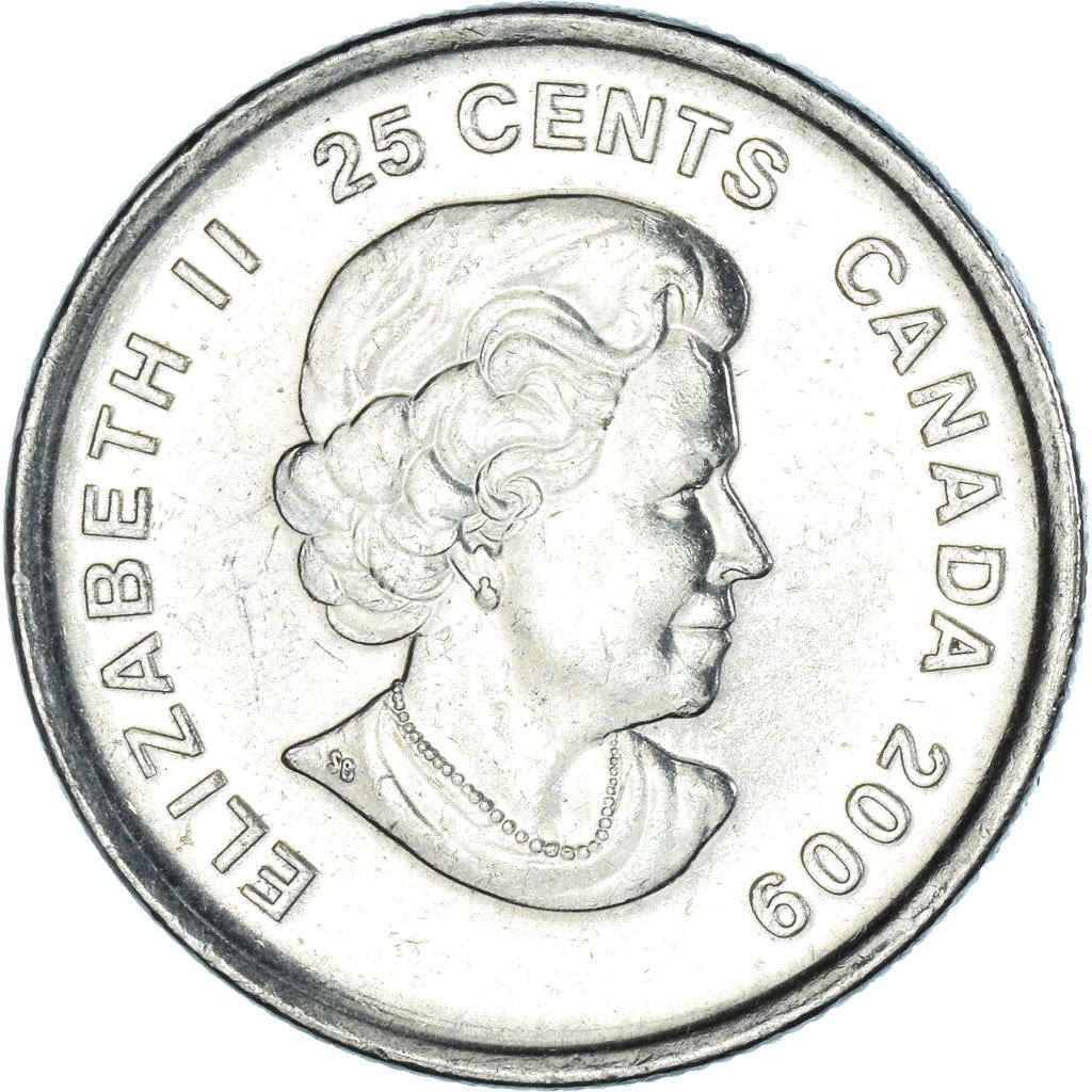 Canada | 25 Cents Coin | Nickel plated steel | Women's hockey | KM:1064 | 2009