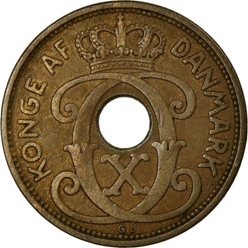 Denmark | 5 Ore Coin | Monogram | Km:828 | 1927 - 1940