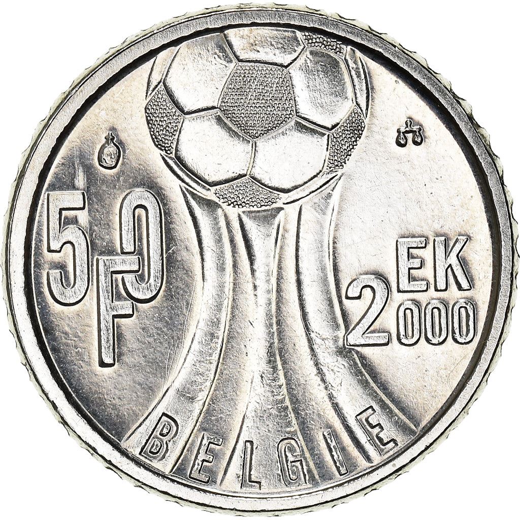Belgium | 50 Francs Coin | Soccer Championship | Km:214 | 2000