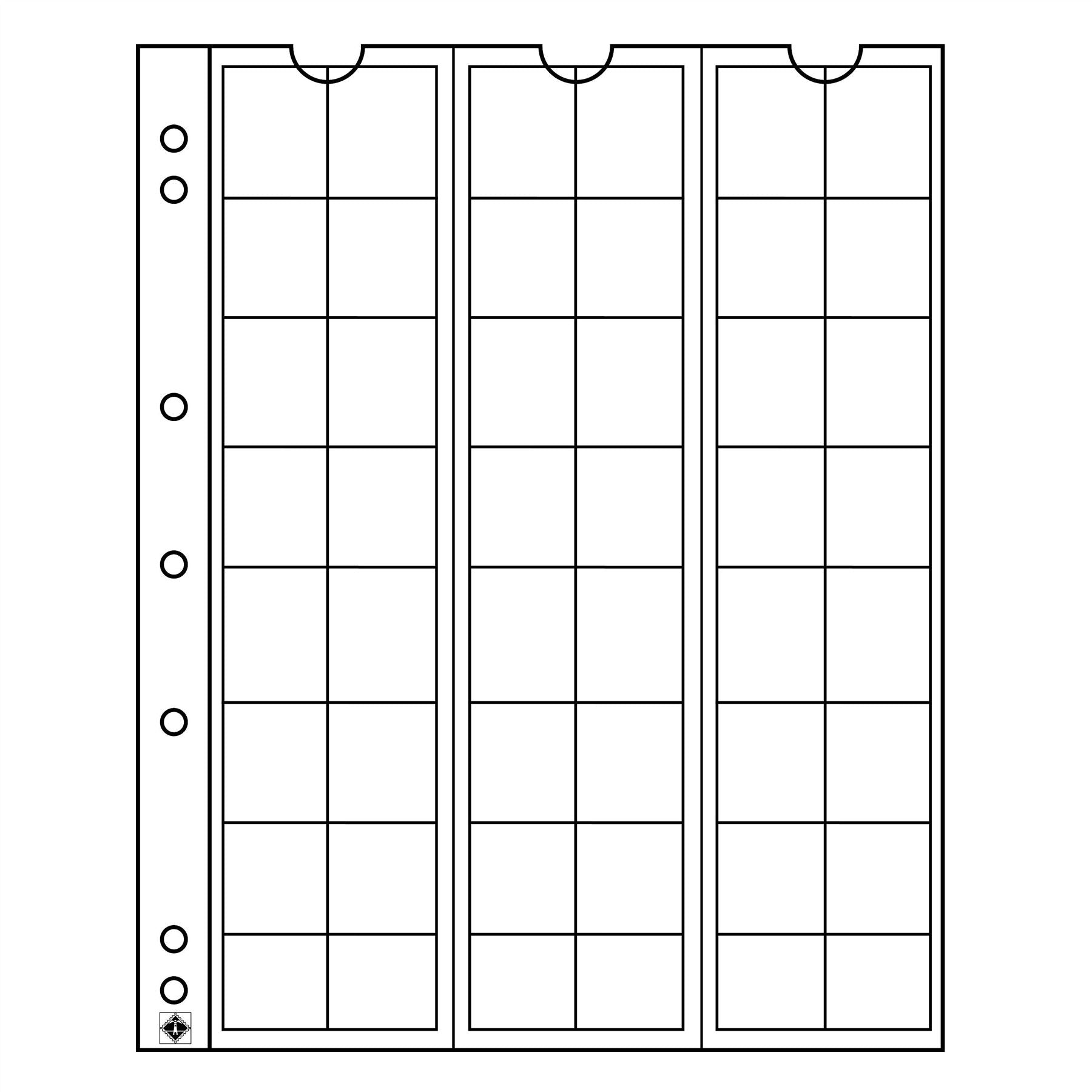 NUMIS Coin Sheets for Coin Albums | Packs of 5 | Different Pocket Configurations