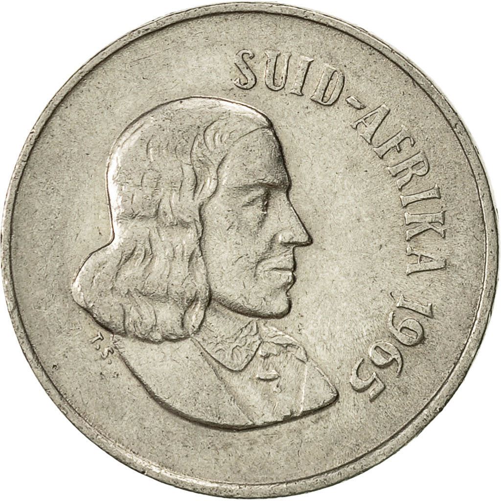 South Africa 10 Cents Afrikaans Legend - SUID-AFRIKA Coin KM68.2 1965 - 1969