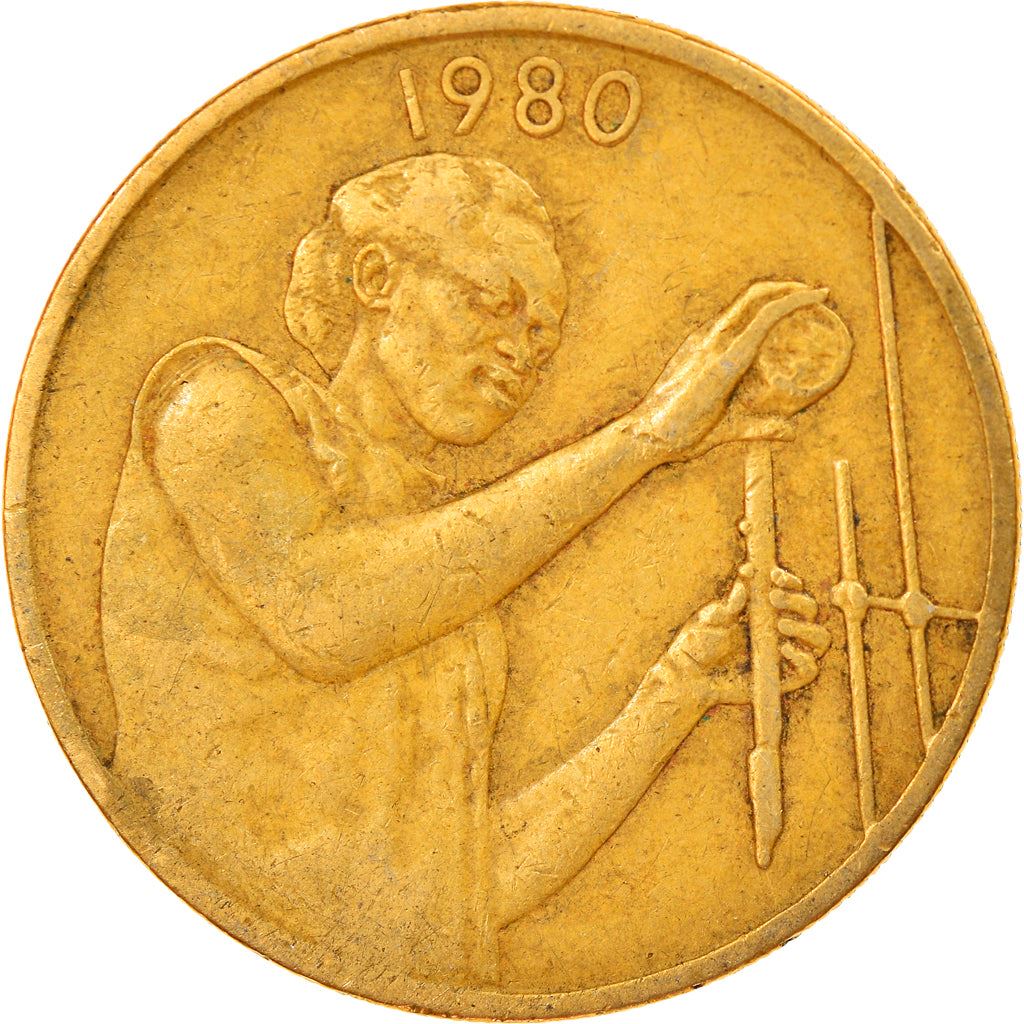 Western African States | 25 Francs Cfa Coin | Emblem of Central Bank | Laboratory Assistant | Km:9 | 1980 - 2024