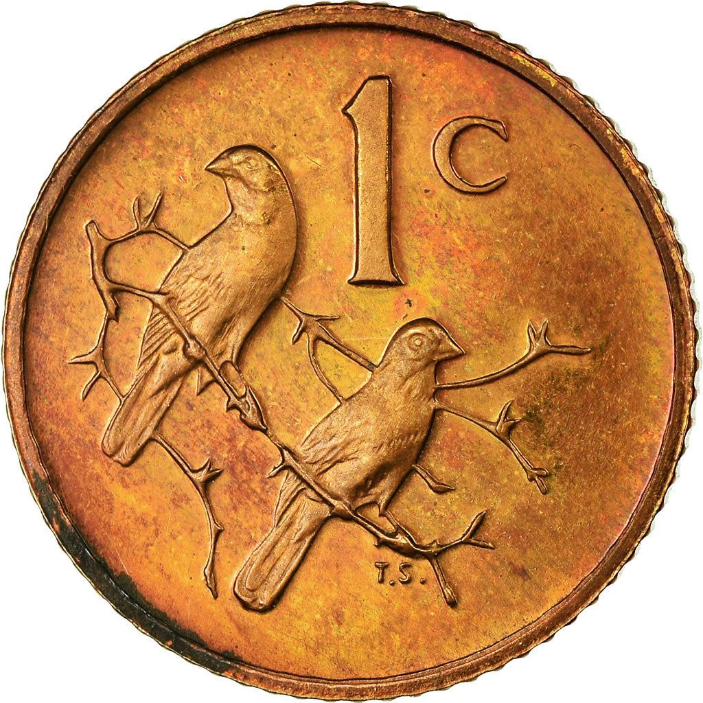 South Africa 1 Cent Balthazar J. Vorster Coin KM109 1982