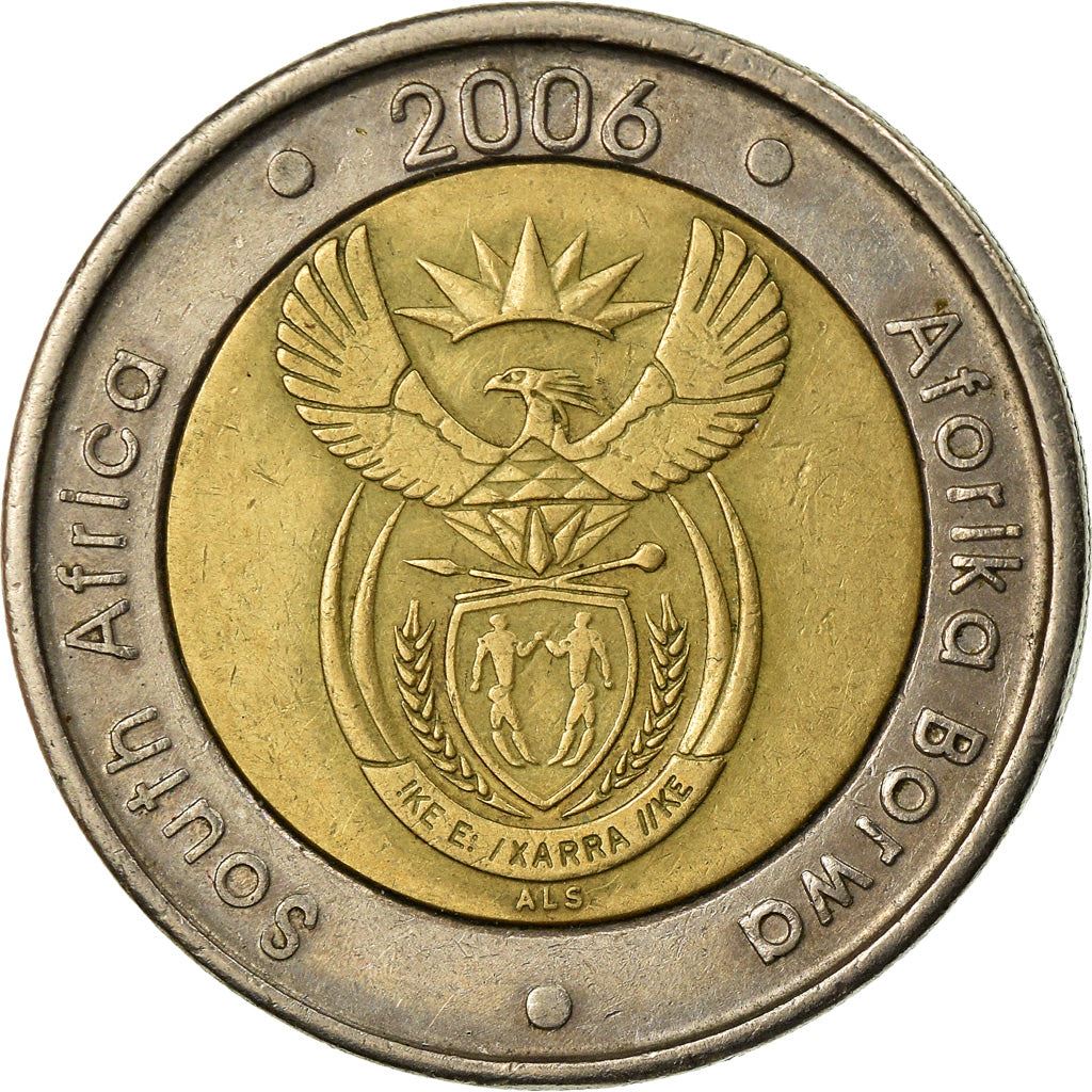 South Africa | 5 Rand Coin | Animals | Wildebeest | Gnu | Km:492 | 2006