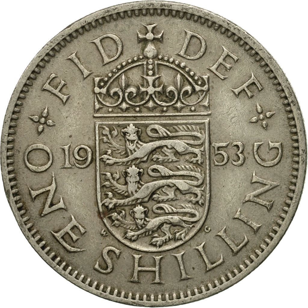 United Kingdom | 1 Shilling Coin | Elizabeth II | Km:890 | 1953