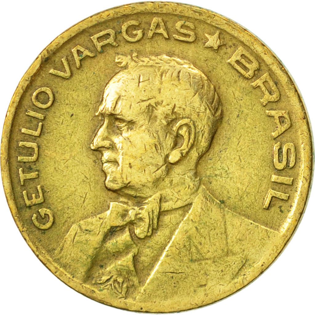 Brazil | 10 Centavos Coin | Getúlio Dornelles Vargas | Km:555A.1 | 1943 - 1947