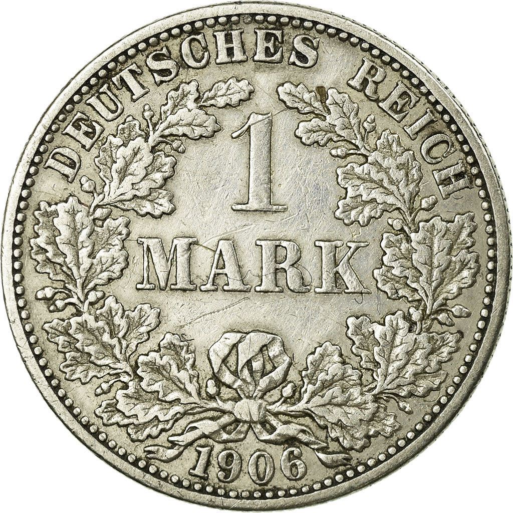 German Empire 1 Mark Coin | Deutsches Reich | Wilhelm II | Type 2 - Small Shield | KM14 | 1891 - 1916