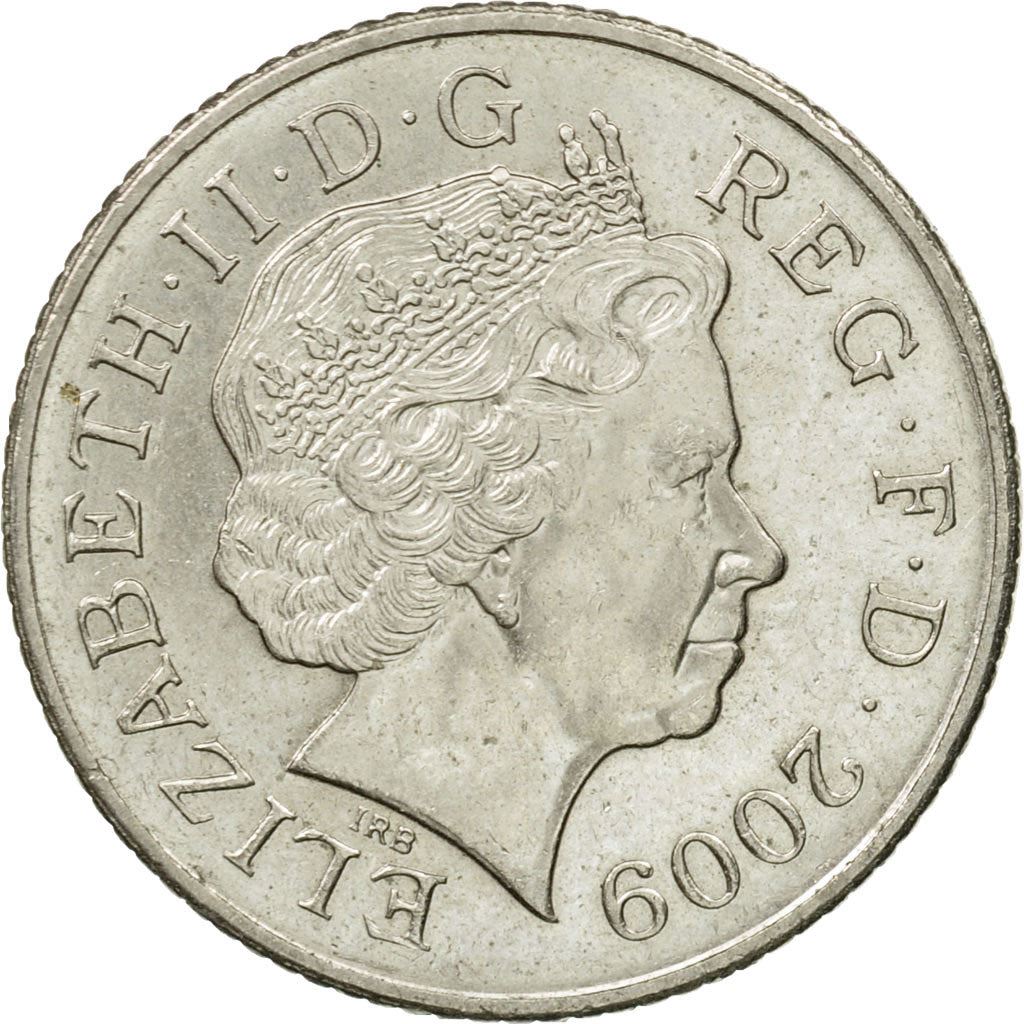 イギリス | 10ペンス硬貨 | エリザベス2世 | Km:1110 | 2008 - 2010