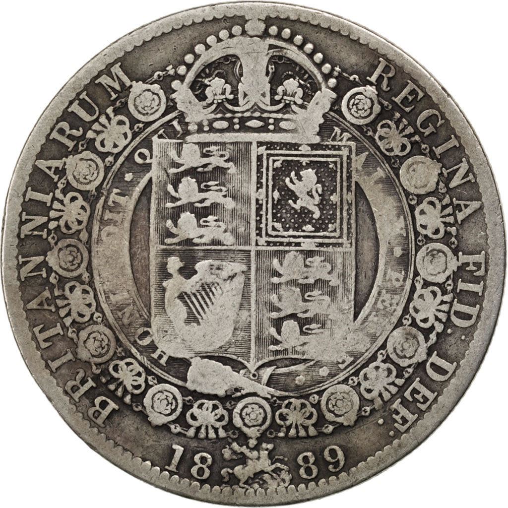 United Kingdom | 1/2 Crown Coin | Victoria | Km:764 | 1887 - 1892