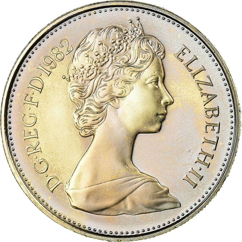 United Kingdom | 5 Pence Coin | Elizabeth II | Km:929 | 1982 - 1984