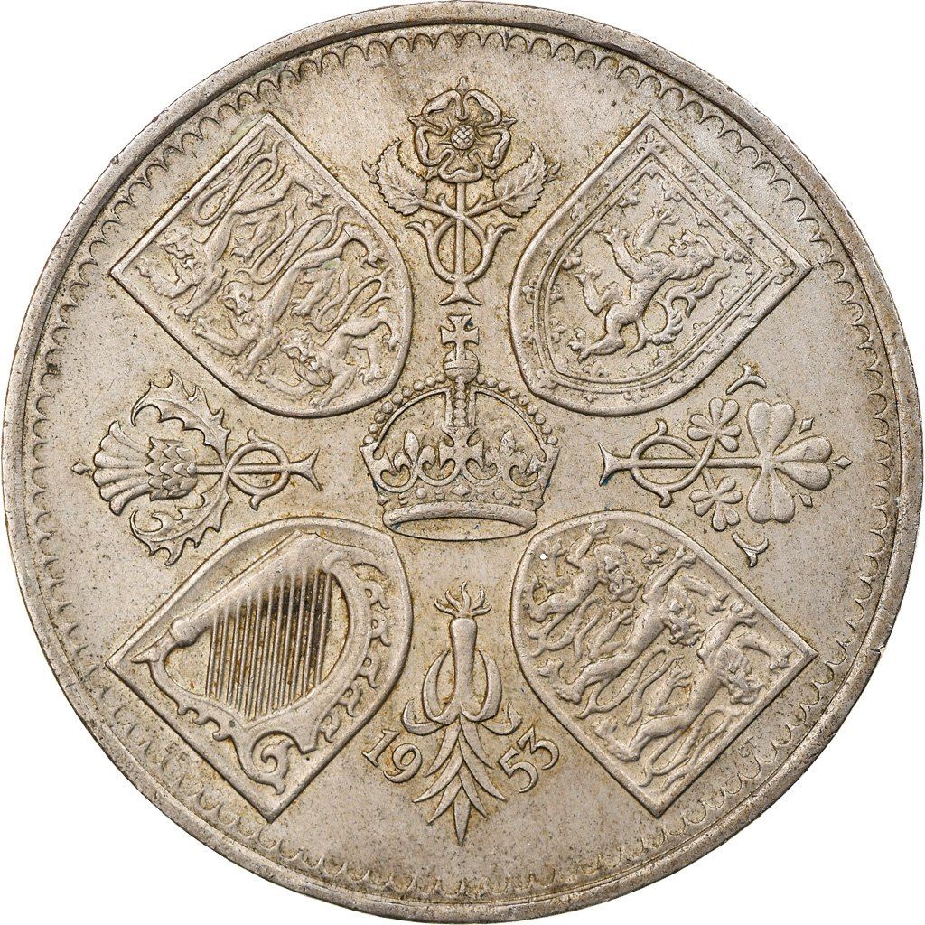 United Kingdom | 5 Shillings Coin | Coronation | KM:894 | 1953