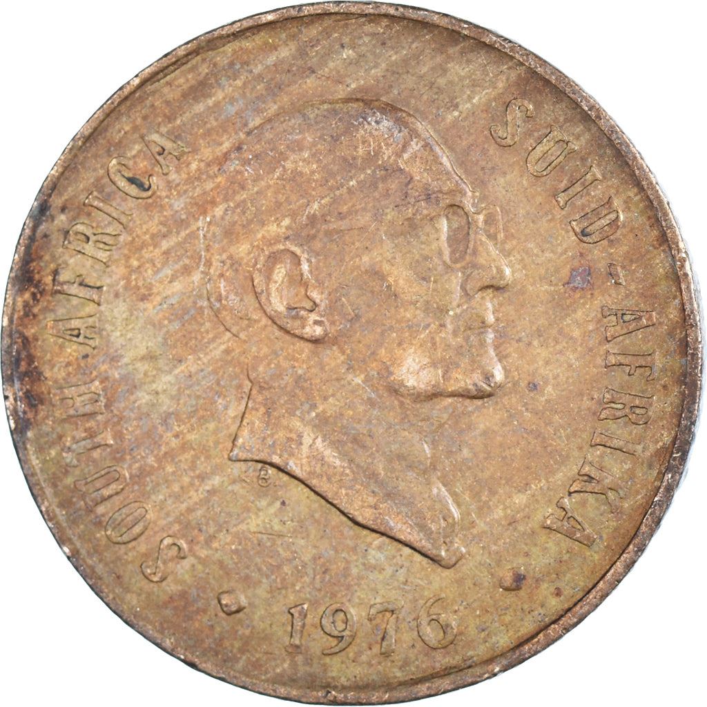 South Africa 2 Cents Coin | Jacobus J. Fouche | KM92 | 1976
