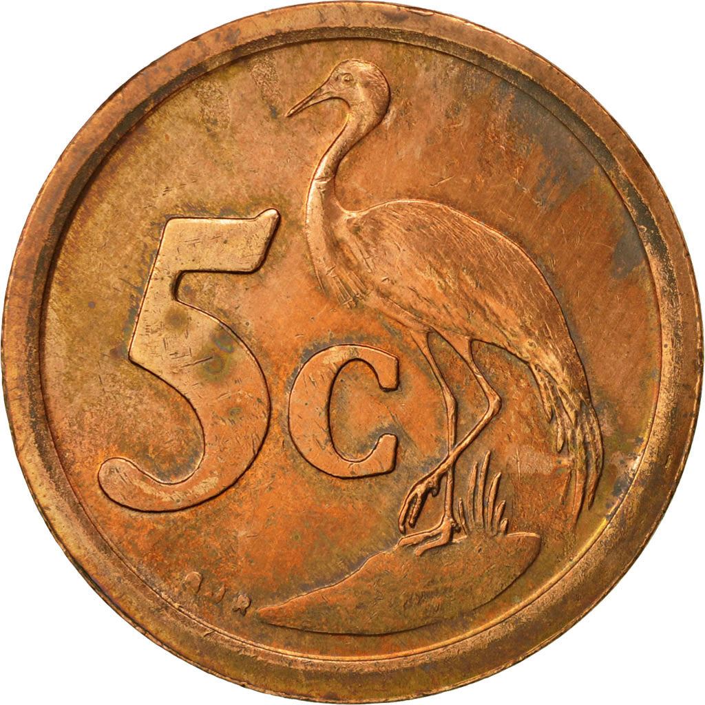 Sydafrika 5 Cent SOUTH AFRICA - SUID-AFRIKA Mynt KM134 1990 - 1995