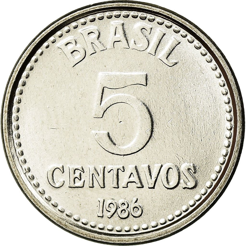 Brazil | 5 Centavos Coin | Star | Km:601 | 1986 - 1988