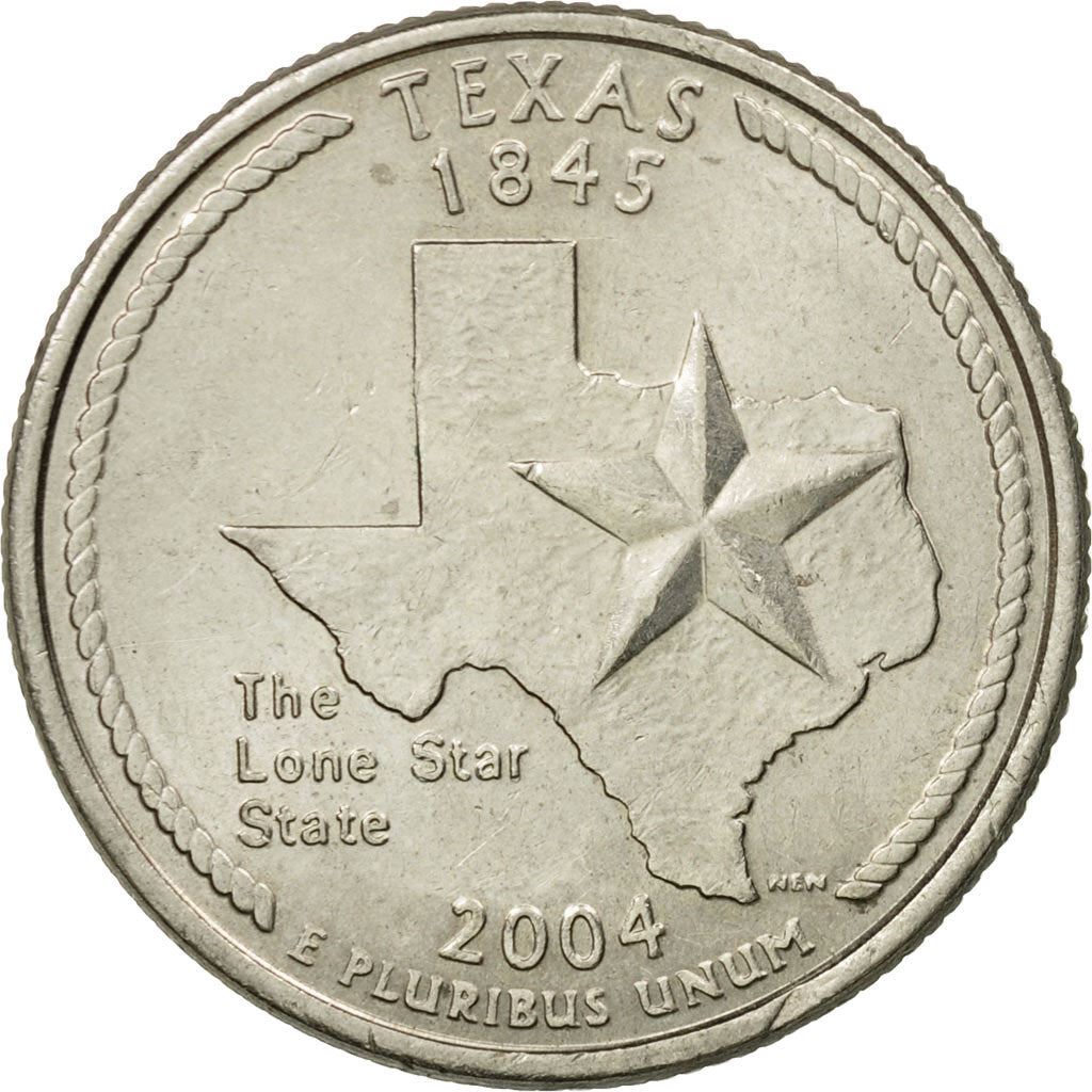 United States | 1/4 Dollar Coin | Texas | Km:357 | 2004