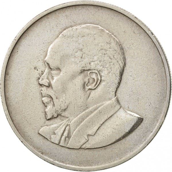 Kenya 1 Shilling | Jomo Kenyatta 1963 - 1978 Coin | KM5 | 1966 - 1968