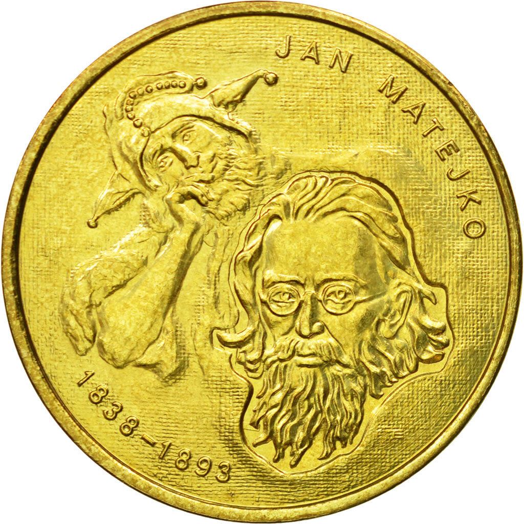 Poland | 2 Zlotys Coin | Jan Matejko | Y:444 | 2002