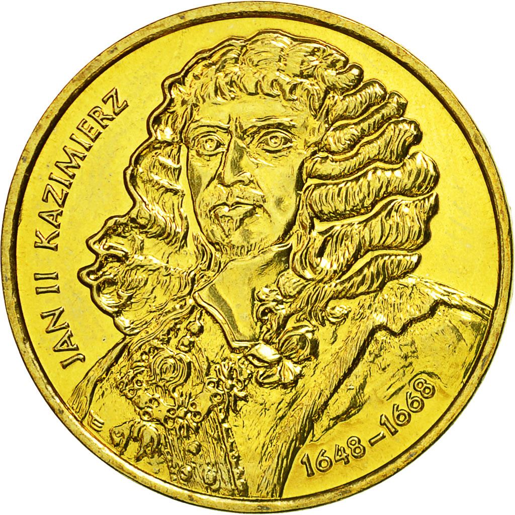Poland | 2 Zlotys Coin | John II Casimir | Y:398 | 2000