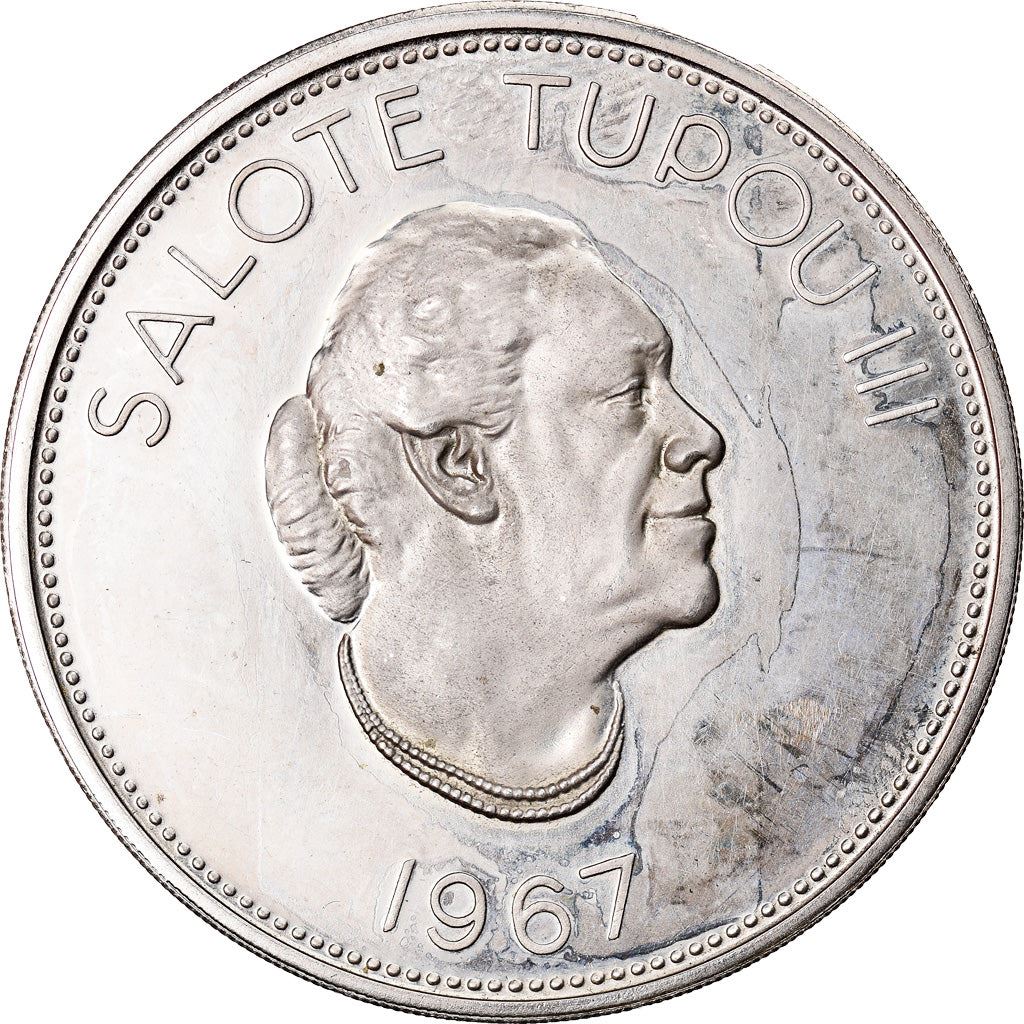 Tonga | 1 moneta Pa'Anga | Regina Tupou III | Stella | Km:11 | 1967