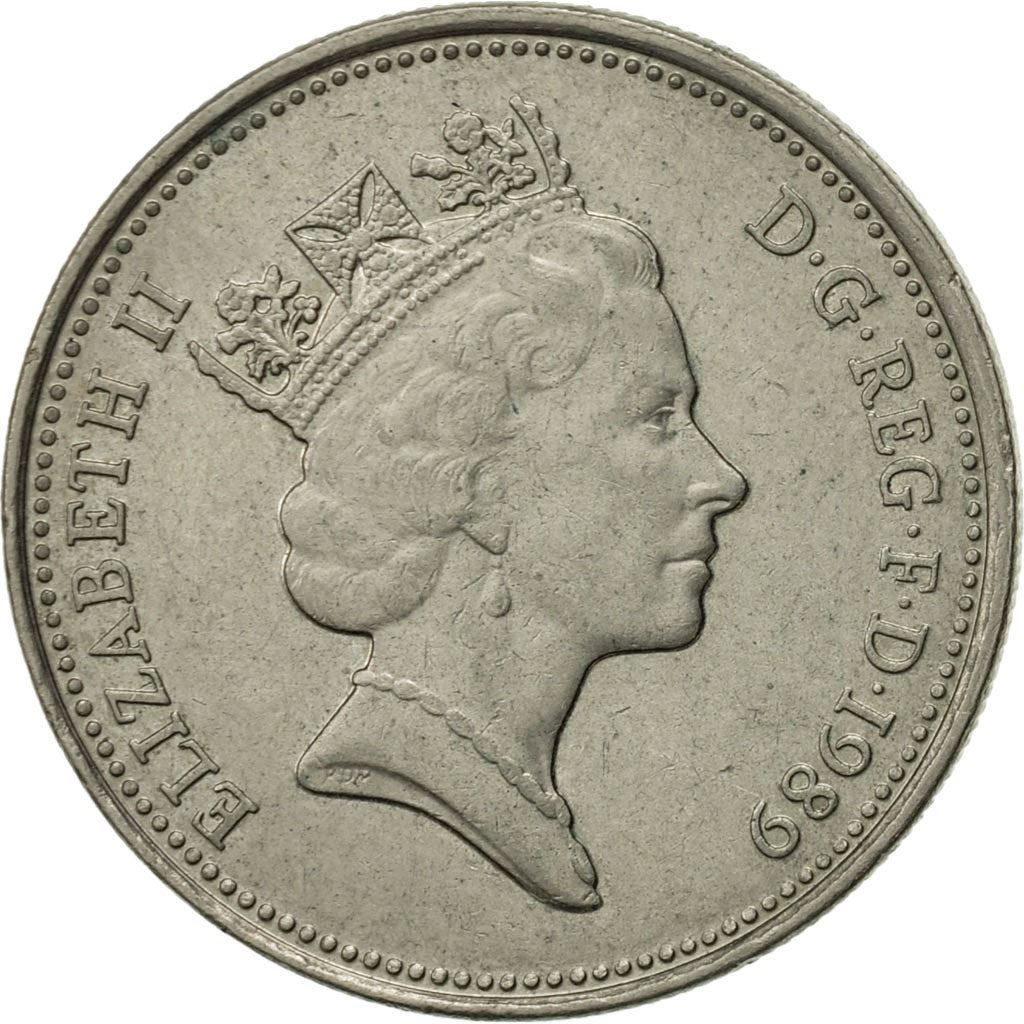 United Kingdom | 5 Pence Coin | Elizabeth II | Km:937 | 1985 - 1990