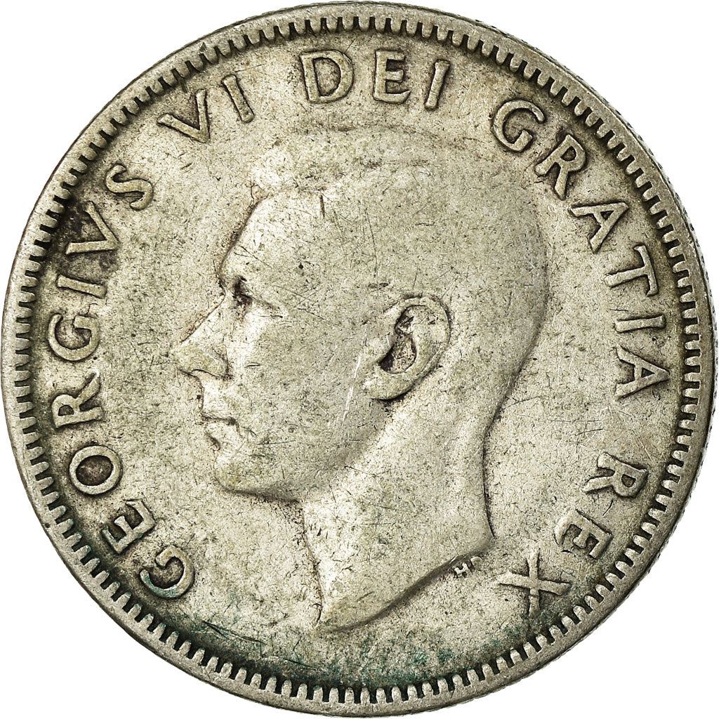Canada | 25 Cents Coin | Silver | KM:44 | 1948-1952