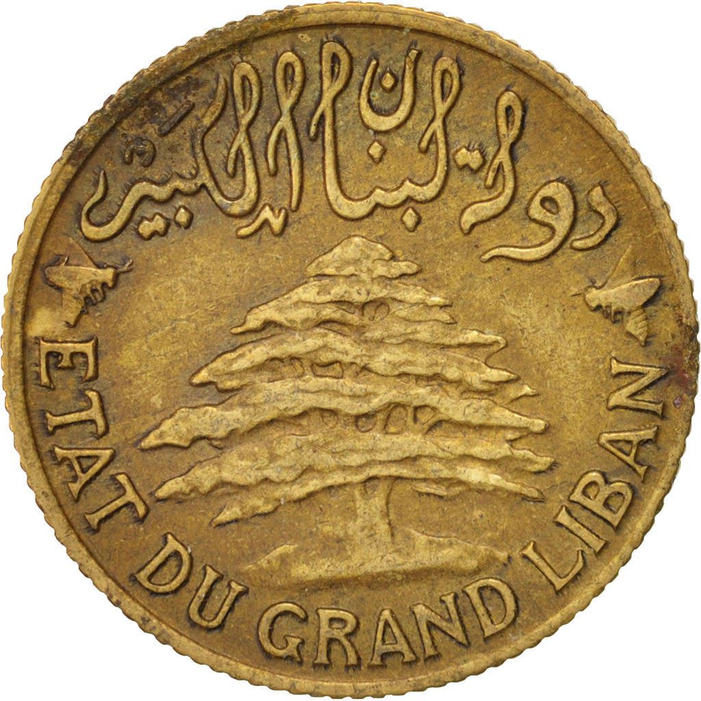 Lebanon | 5 Girush / Piastres Coin | Trireme | Km:5 | 1925 - 1940